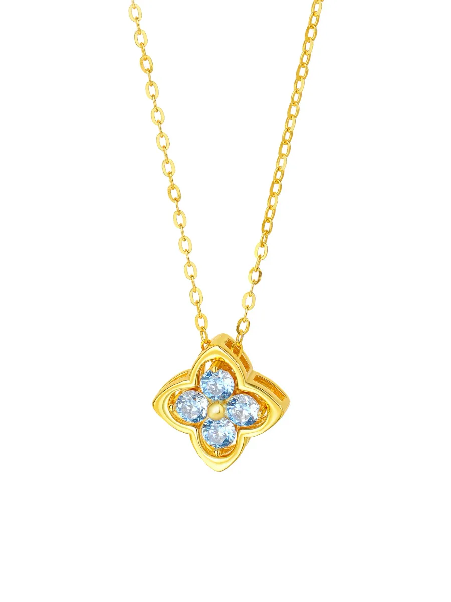 S925 Silver Clover Two-Way Necklace