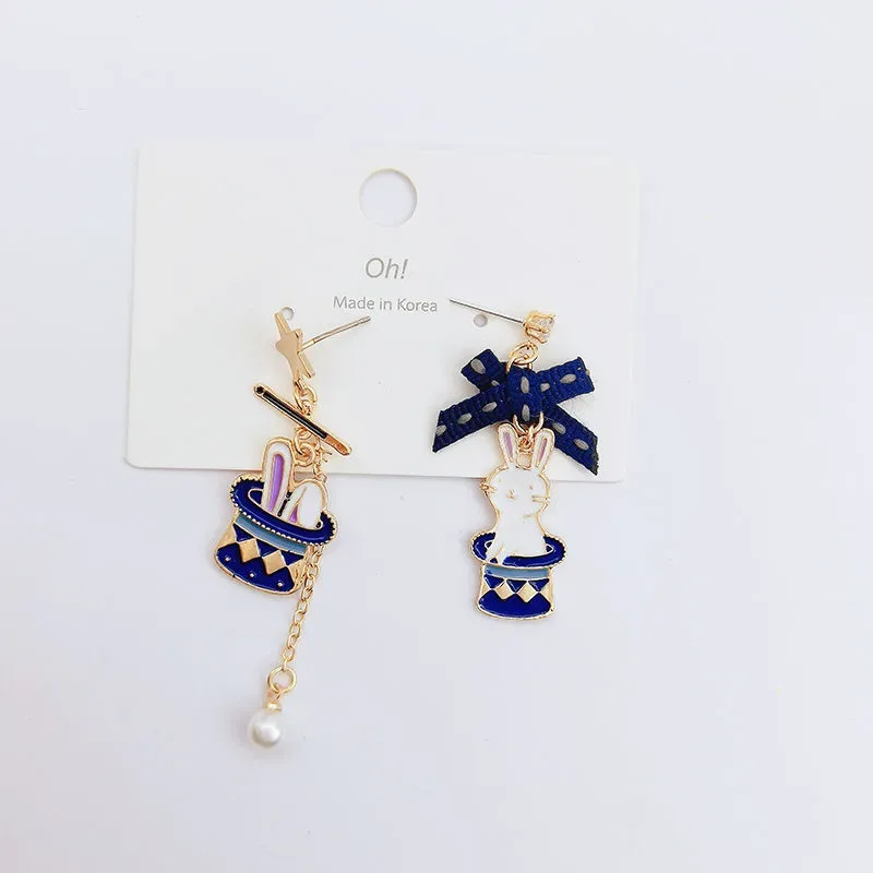 Magic Rabbit Asymmetric Earrings