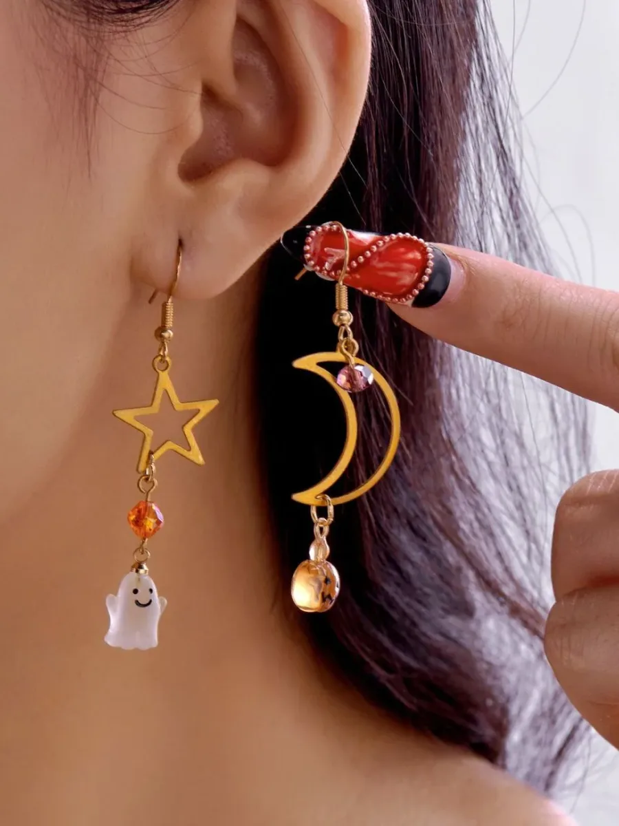Halloween Cartoon Sparkle Earrings