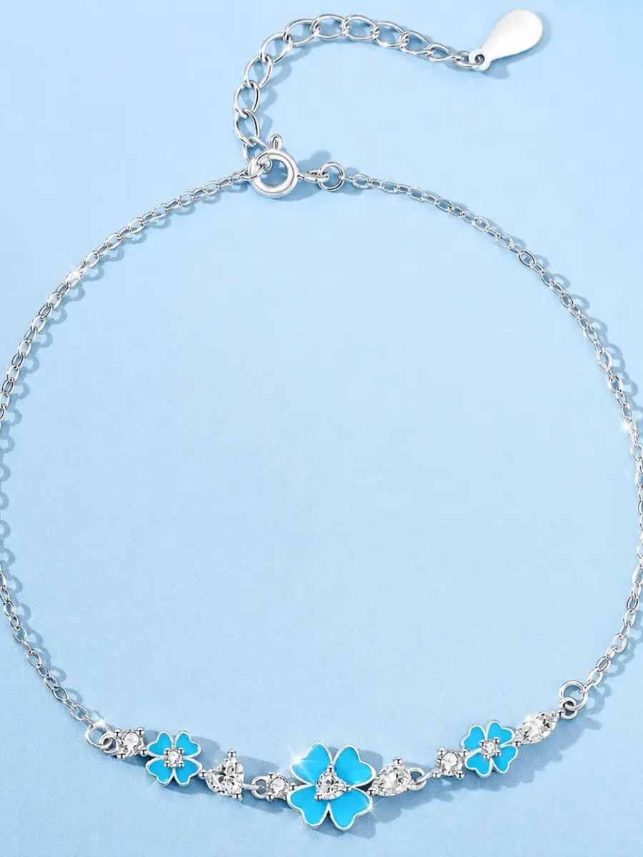 Minimalist Clover Anklet