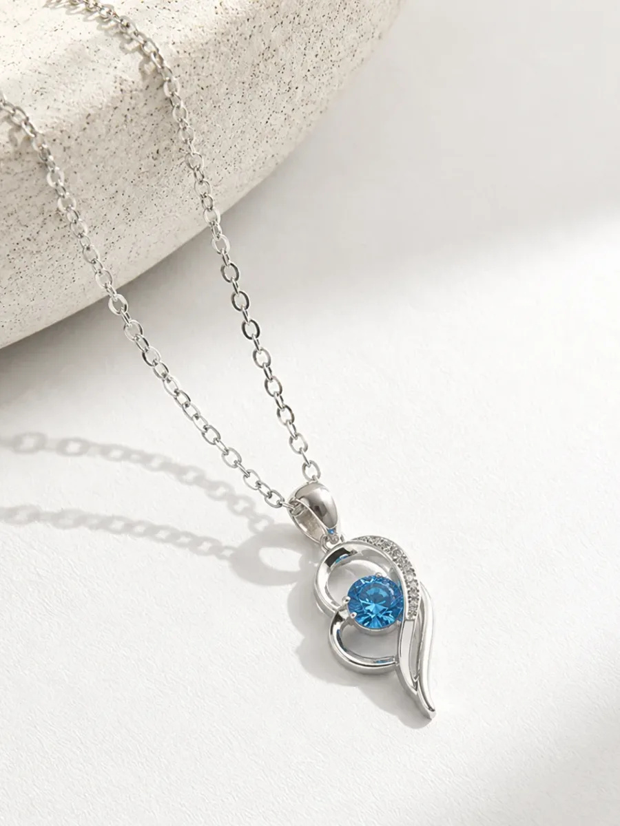 Blue Diamond Necklace