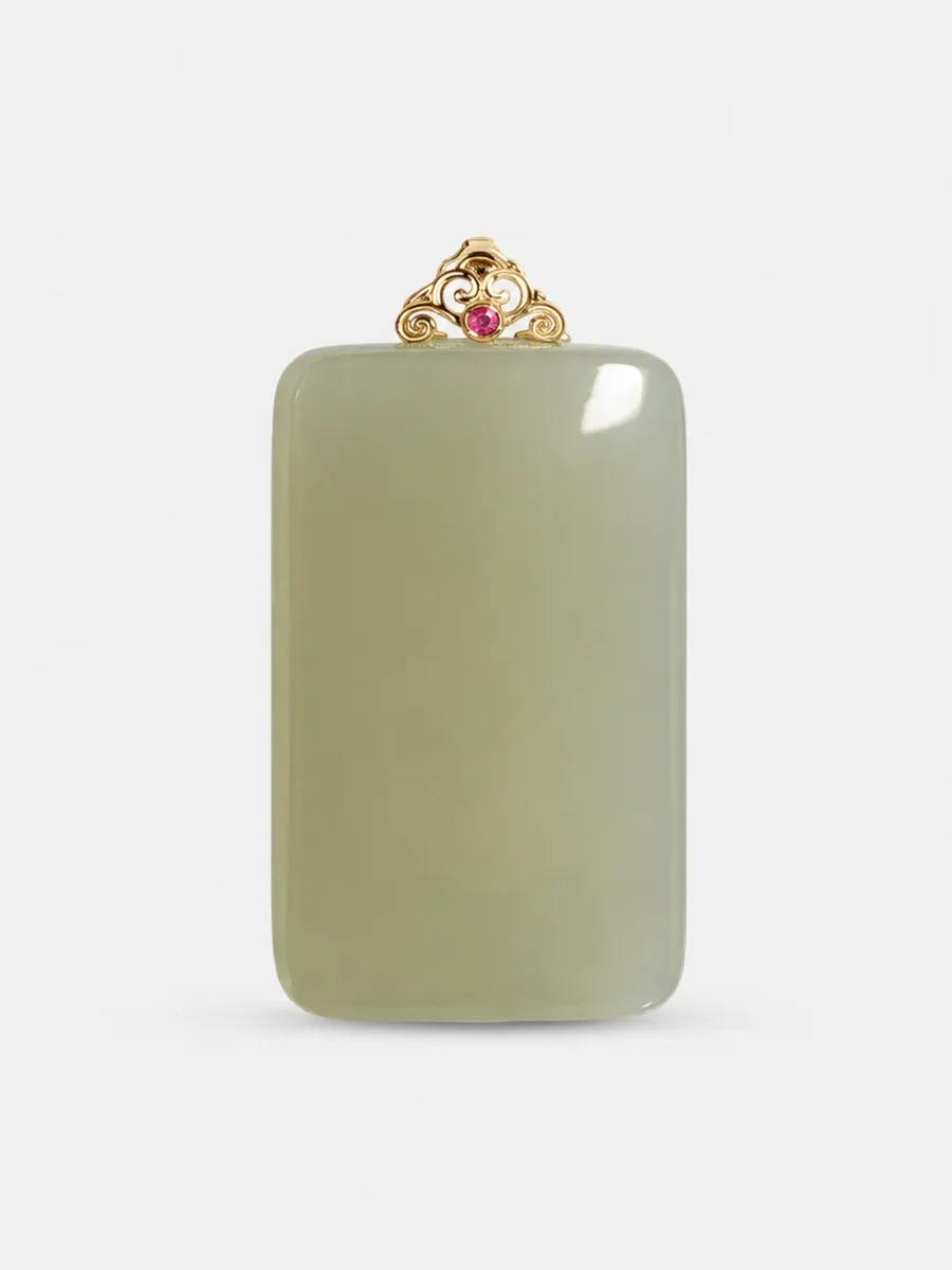 Gold and Jade Pendant