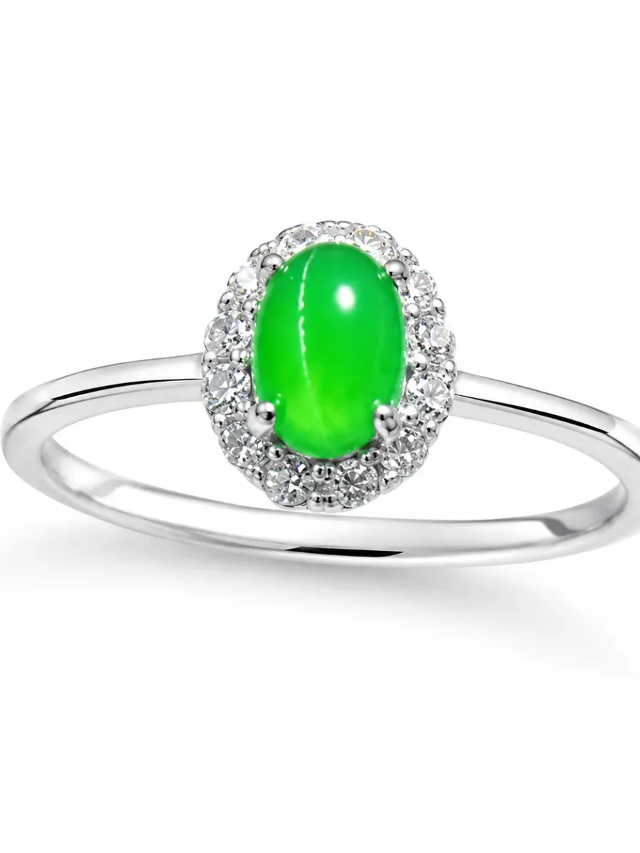 Emerald-Cut Jade Ring